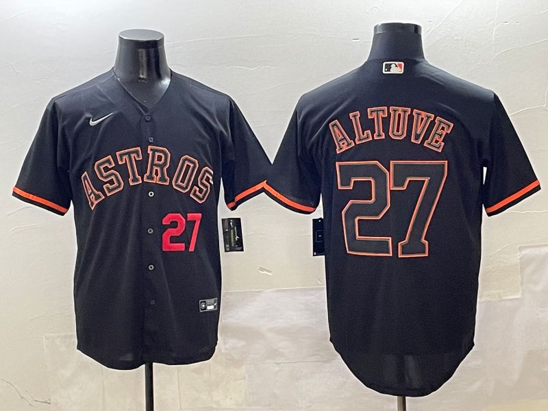 Men Houston Astros #27 Altuve Black Game Nike 2025 MLB Jersey style 4251